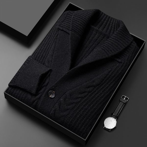 Quality Comfortable Knitted Cardigan For Men - Image 5