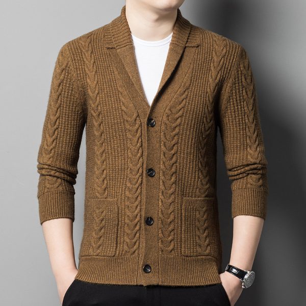 Quality Comfortable Knitted Cardigan For Men - Image 4