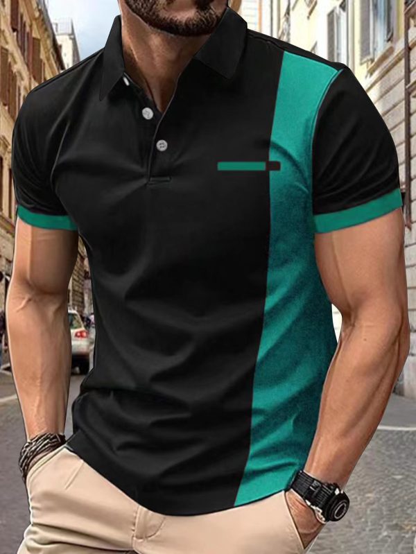 Quality Stripes Men's Sports Polo Shirt - Image 8