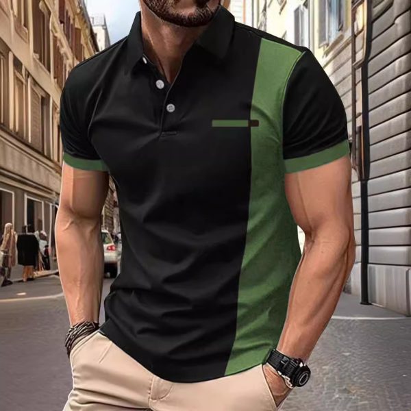 Quality Stripes Men's Sports Polo Shirt