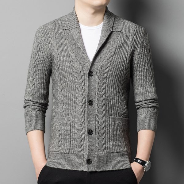 Quality Comfortable Knitted Cardigan For Men - Image 7