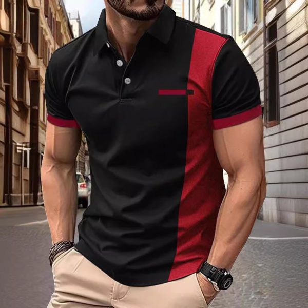 Quality Stripes Men's Sports Polo Shirt - Image 4