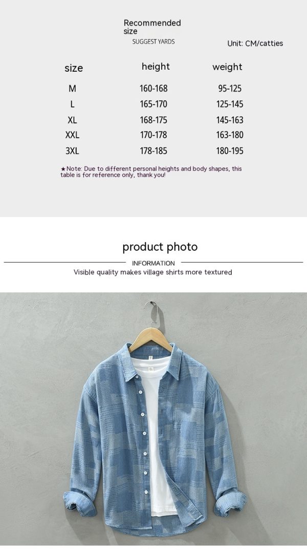 Quality Denim Long-sleeved Shirt. - Image 10