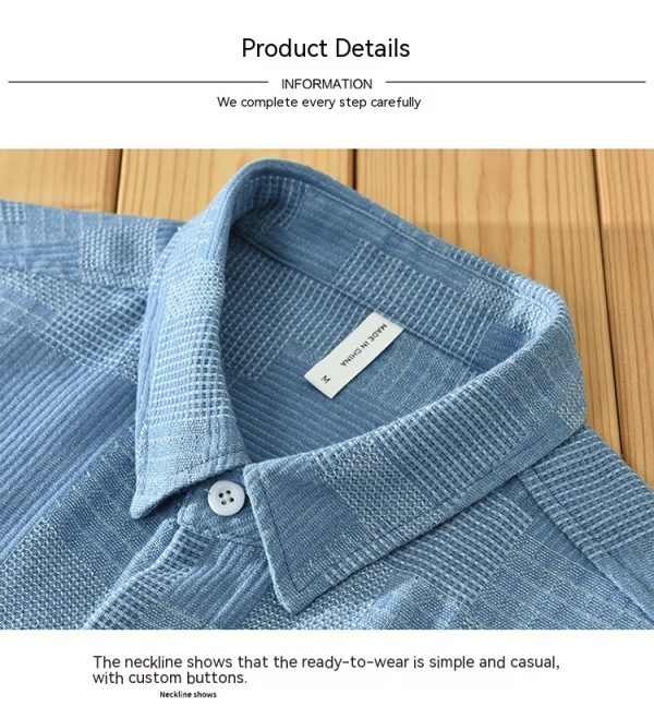 Quality Denim Long-sleeved Shirt. - Image 9