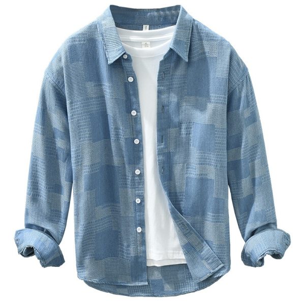 Quality Denim Long-sleeved Shirt. - Image 3