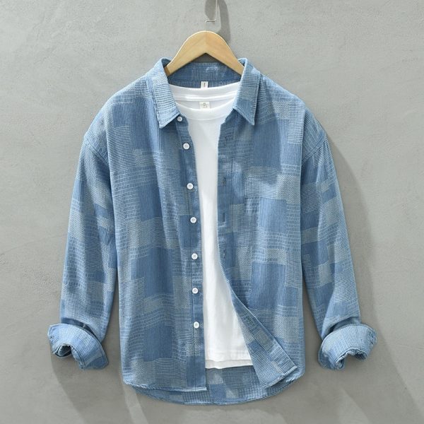 Quality Denim Long-sleeved Shirt. - Image 5